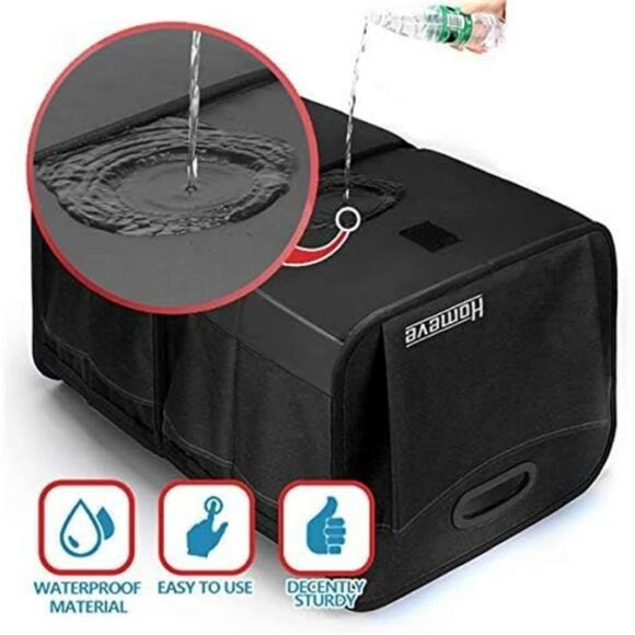 Collapsible Car Trunk Organizer Storage Box with Compartments for SUV Truck Van - Picture 5 of 7